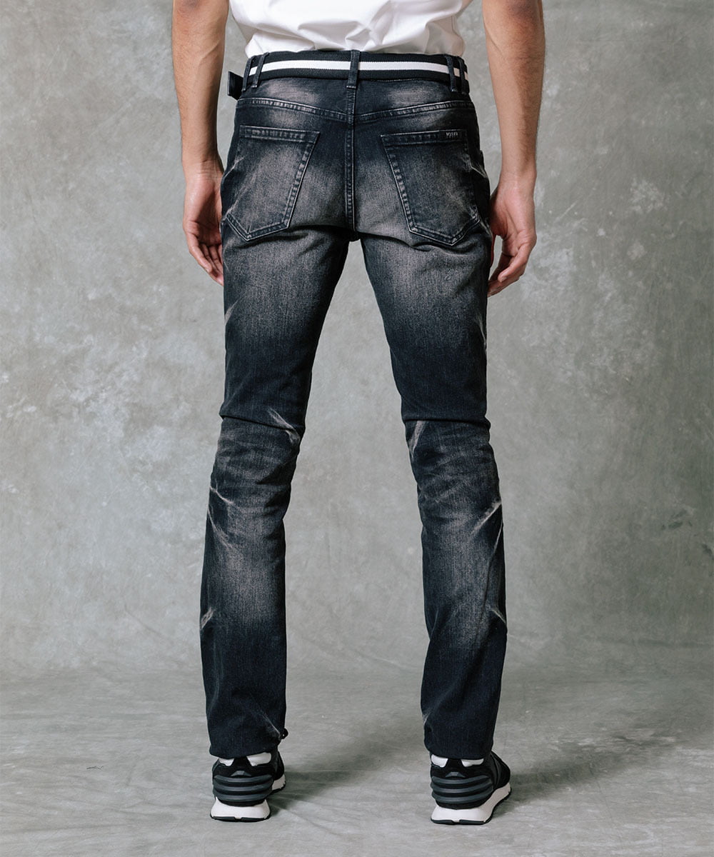 MNLTP21270 MICHEL KLEIN HOMME(ミッシェルクラン オム) ブラックオーシャンデニムパンツ ブラック
