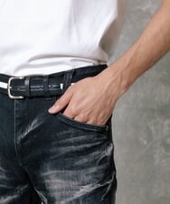 MNLTP21270 MICHEL KLEIN HOMME(ミッシェルクラン オム) ブラックオーシャンデニムパンツ ブラック