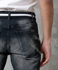 MNLTP21270 MICHEL KLEIN HOMME(ミッシェルクラン オム) ブラックオーシャンデニムパンツ ブラック