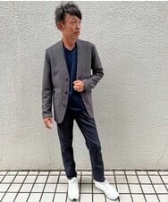 MNLTP50170 MICHEL KLEIN HOMME(ミッシェルクラン オム) 【2022年モデル】プレビアベーシックパンツ ネイビー(57)