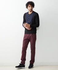 MNLTP50170 MICHEL KLEIN HOMME(ミッシェルクラン オム) 【2022年モデル】プレビアベーシックパンツ パープル(78)