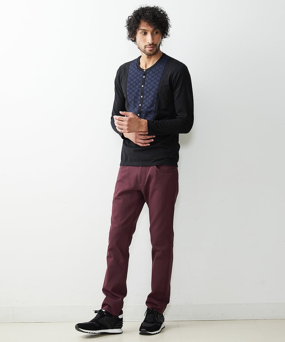 MNLTP50170 MICHEL KLEIN HOMME(ミッシェルクラン オム) 【2022年モデル】プレビアベーシックパンツ パープル(78)