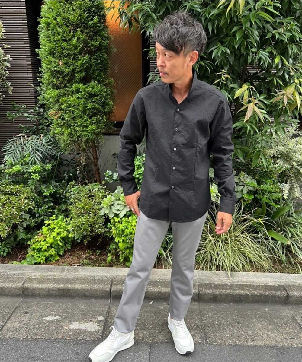 MNLTP55190 MICHEL KLEIN HOMME(ミッシェルクラン オム) プレビアベーシックスラックス グレー(92)