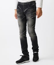 MNLTV21330 MICHEL KLEIN HOMME(ミッシェルクラン オム) 《日本製》ブラックオーシャンデニムパンツ ブラック
