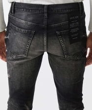 MNLTV21330 MICHEL KLEIN HOMME(ミッシェルクラン オム) 《日本製》ブラックオーシャンデニムパンツ ブラック