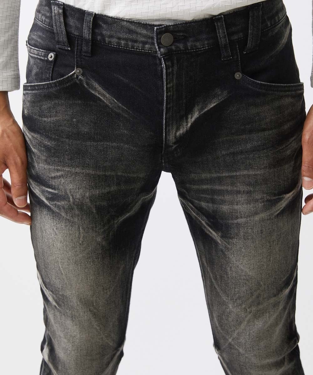 MNLTV21330 MICHEL KLEIN HOMME(ミッシェルクラン オム) 《日本製》ブラックオーシャンデニムパンツ ブラック
