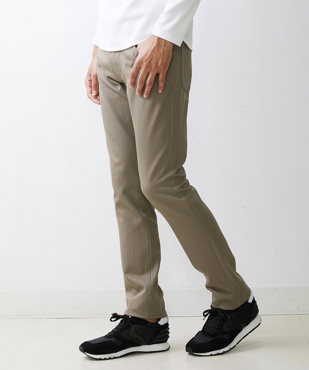 MNLTV50170 MICHEL KLEIN HOMME(ミッシェルクラン オム) 【2023年秋モデル】プレビアシャンブレーパンツ ベージュ(84)