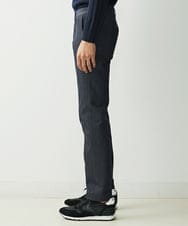 MNLTV55190 MICHEL KLEIN HOMME(ミッシェルクラン オム) プレビアシャンブレースラックスパンツ 撥水 ネイビー