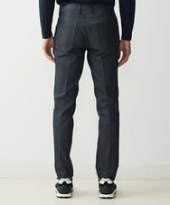 MNLTV55190 MICHEL KLEIN HOMME(ミッシェルクラン オム) プレビアシャンブレースラックスパンツ 撥水 ネイビー