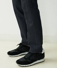 MNLTV55190 MICHEL KLEIN HOMME(ミッシェルクラン オム) プレビアシャンブレースラックスパンツ 撥水 ネイビー