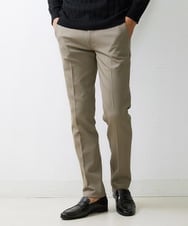 MNLTV55190 MICHEL KLEIN HOMME(ミッシェルクラン オム) プレビアシャンブレースラックスパンツ 撥水 ベージュ