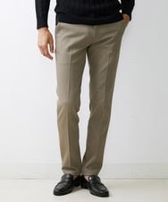 MNLTV55190 MICHEL KLEIN HOMME(ミッシェルクラン オム) プレビアシャンブレースラックスパンツ 撥水 ベージュ