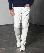 MNLTV61190 MICHEL KLEIN HOMME(ミッシェルクラン オム) プレビアヘリンボン ホワイト(90)