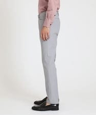 MNLTV61190 MICHEL KLEIN HOMME(ミッシェルクラン オム) ヘリンボンプレビアシャンブレースラックスパンツ 撥水 ライトグレー