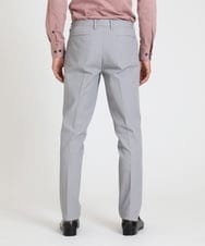 MNLTV61190 MICHEL KLEIN HOMME(ミッシェルクラン オム) ヘリンボンプレビアシャンブレースラックスパンツ 撥水 ライトグレー