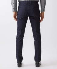 MNLTW55190 MICHEL KLEIN HOMME(ミッシェルクラン オム) プレビアシャンブレースラックスパンツ 撥水 ネイビー