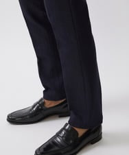 MNLTW55190 MICHEL KLEIN HOMME(ミッシェルクラン オム) プレビアシャンブレースラックスパンツ 撥水 ネイビー