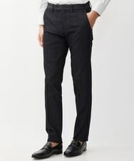 MNLTW55190 MICHEL KLEIN HOMME(ミッシェルクラン オム) プレビアシャンブレースラックスパンツ 撥水 ブラック
