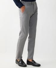 MNLTX55190 MICHEL KLEIN HOMME(ミッシェルクラン オム) プレビアシャンブレースラックスパンツ 撥水 グレー