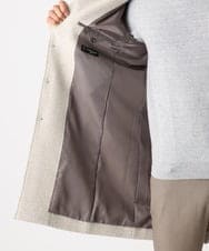 MNUAA13690 MICHEL KLEIN HOMME(ミッシェルクラン オム) へリンボン柄ウールコート ベージュ