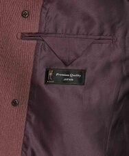 MNUAS36790 MICHEL KLEIN HOMME(ミッシェルクラン オム) ヘリンボンロング丈コート パープル