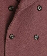 MNUAS36790 MICHEL KLEIN HOMME(ミッシェルクラン オム) ヘリンボンロング丈コート パープル