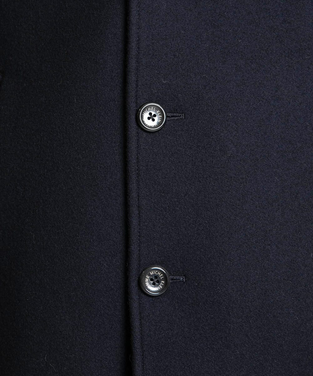 MNUAV11590 MICHEL KLEIN HOMME(ミッシェルクラン オム) スタンドカラーハーフコート ネイビー