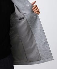MNUAV11590 MICHEL KLEIN HOMME(ミッシェルクラン オム) スタンドカラーハーフコート グレー