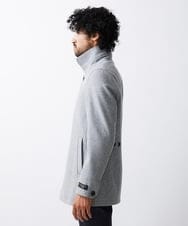 MNUAV11590 MICHEL KLEIN HOMME(ミッシェルクラン オム) スタンドカラーハーフコート グレー