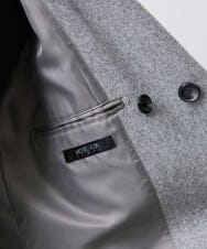 MNUAV12790 MICHEL KLEIN HOMME(ミッシェルクラン オム) ウールダブルブレストマキシコート グレー