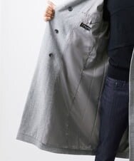 MNUAV12790 MICHEL KLEIN HOMME(ミッシェルクラン オム) ウールダブルブレストマキシコート グレー