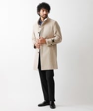 MNUAV34690 MICHEL KLEIN HOMME(ミッシェルクラン オム) ウールロングコート オフホワイト(81)