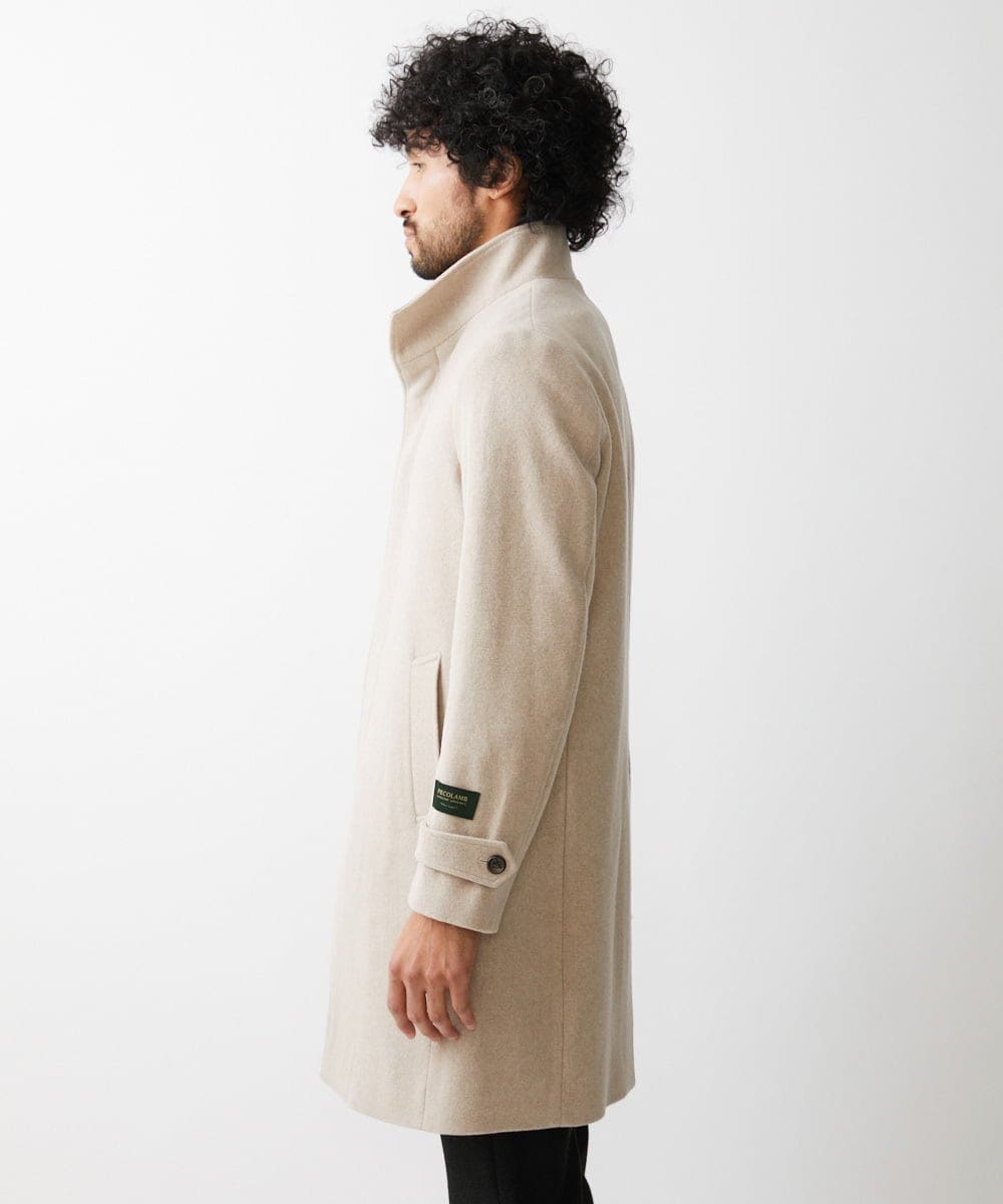 MNUAV34690 MICHEL KLEIN HOMME(ミッシェルクラン オム) ウールロングコート オフホワイト(81)