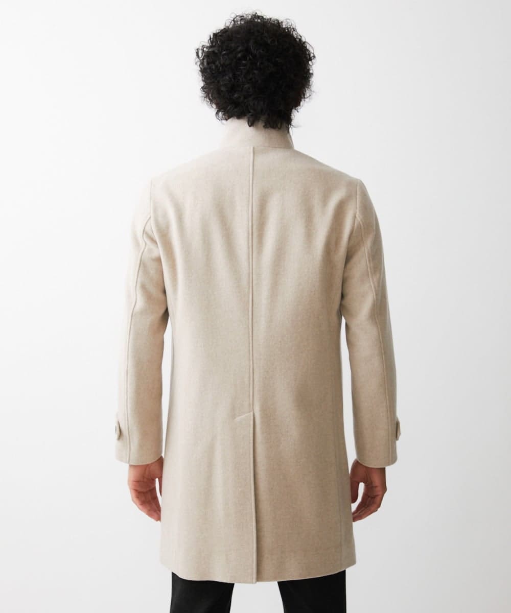 MNUAV34690 MICHEL KLEIN HOMME(ミッシェルクラン オム) ウールロングコート オフホワイト(81)