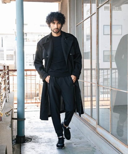 MNUAV81650 MICHEL KLEIN HOMME ダブルブレストマキシコート