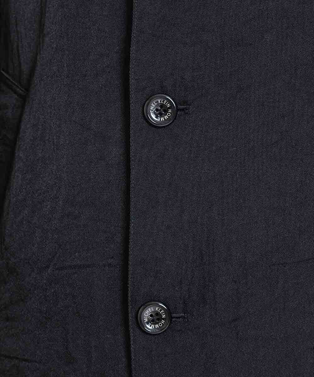 MNUAV81650 MICHEL KLEIN HOMME(ミッシェルクラン オム) ダブルブレストマキシコート ブラック(94)