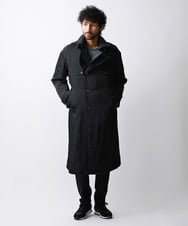 MNUAV81650 MICHEL KLEIN HOMME(ミッシェルクラン オム) ダブルブレストマキシコート ブラック(94)