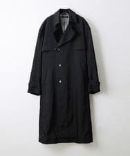 MNUAV81650 MICHEL KLEIN HOMME(ミッシェルクラン オム) ダブルブレストマキシコート ブラック(94)