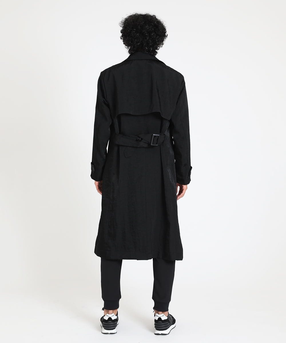 MNUAV81650 MICHEL KLEIN HOMME(ミッシェルクラン オム) ダブルブレストマキシコート ブラック(94)