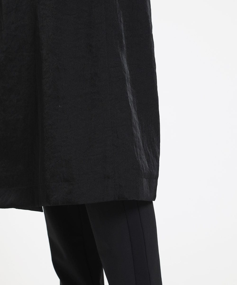 MNUAV81650 MICHEL KLEIN HOMME(ミッシェルクラン オム) ダブルブレストマキシコート ブラック(94)