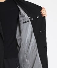 MNUAV81650 MICHEL KLEIN HOMME(ミッシェルクラン オム) ダブルブレストマキシコート ブラック(94)