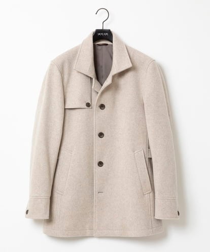 MNUCC11590 MICHEL KLEIN HOMME スタンドカラーウールコート