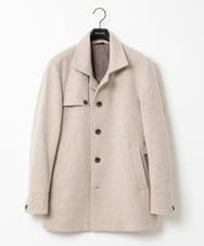 MNUCC11590 MICHEL KLEIN HOMME(ミッシェルクラン オム) スタンドカラーウールコート ベージュ