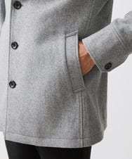 MNUCC11590 MICHEL KLEIN HOMME(ミッシェルクラン オム) スタンドカラーウールコート グレー