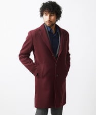 MNUCC12690 MICHEL KLEIN HOMME(ミッシェルクラン オム) コンバーチブルウールチェスターコート パープル