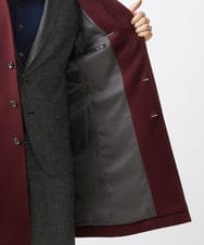 MNUCC12690 MICHEL KLEIN HOMME(ミッシェルクラン オム) コンバーチブルウールチェスターコート パープル