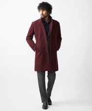 MNUCC12690 MICHEL KLEIN HOMME(ミッシェルクラン オム) コンバーチブルウールチェスターコート パープル