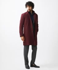 MNUCC12690 MICHEL KLEIN HOMME(ミッシェルクラン オム) コンバーチブルウールチェスターコート パープル
