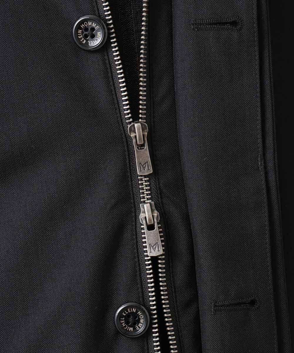 MNUCD20600 MICHEL KLEIN HOMME(ミッシェルクラン オム) 3WAYライナー付きコート ブラック