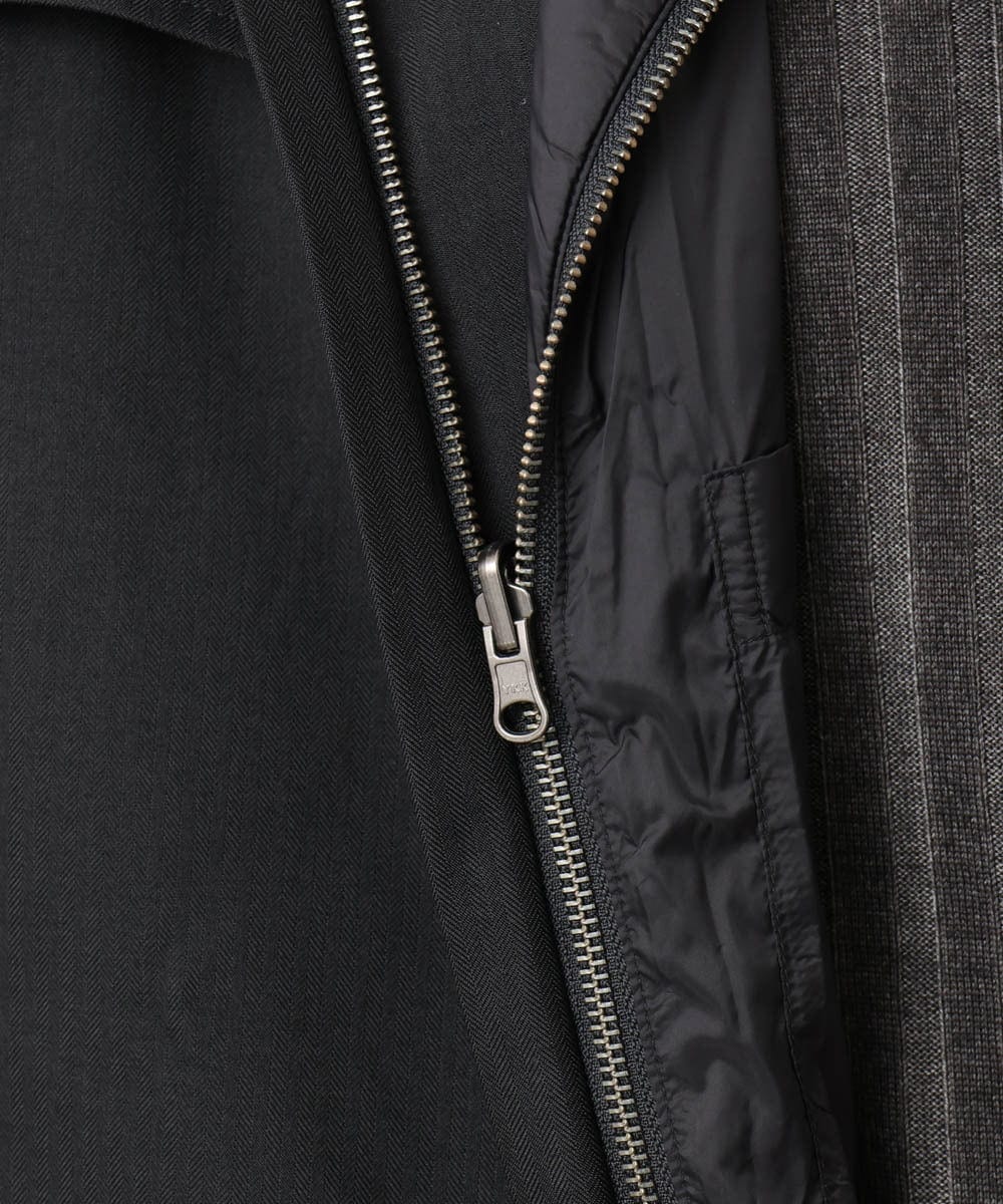 MNUCD20600 MICHEL KLEIN HOMME(ミッシェルクラン オム) 3WAYライナー付きコート ブラック